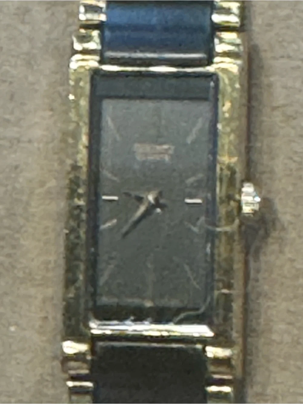 Seiko Black and Gold Ladies Bracelet Watch